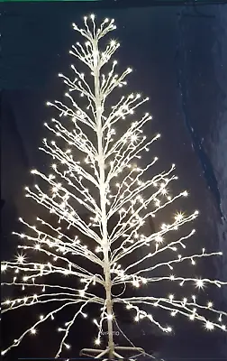 6 Ft Led Lighted Cascade Outdoor Christmas Tree 400 Led Lights New • $99