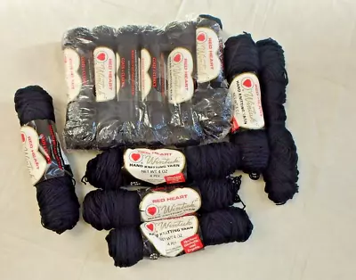 12 Skeins Black 4 Oz. Wintuk Acrylic Yarn • $14.99