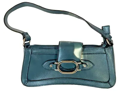 Clutch Purse Vintage Small Blue Purse Bag With Silver Accents • $14.99