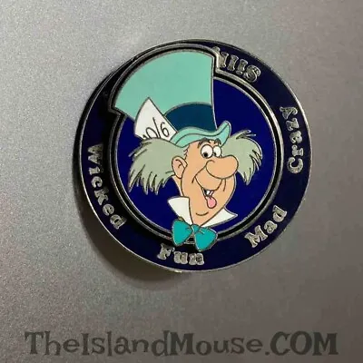 Disney Mad Hatter Alice Wonderland Crazy Silly Kooky Wicked Fun Pin (U7:101235) • $4.95