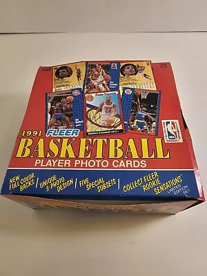 1991-92 FLEER BASKETBALL Unopened JUMBO CELLO BOX FASC Jordan PSA 10 ? • $100