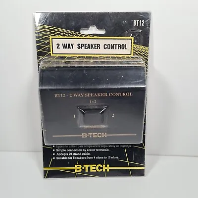 B-tech BT12 2 Way Speaker Control Switch Box • £19.95