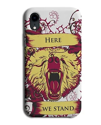 £11.99 • Buy Dark Red & Yellow Angry Growling Bear Face Phone Case Cover Grizzly Cartoon E365