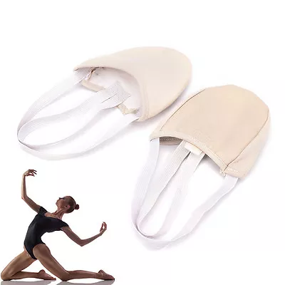 Half PU Leather Sole Ballet Pointe Dance Shoes Rhythmic Gym Slippers Foot D-H2 • $1.88