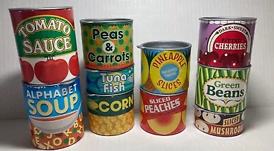 Melissa And Doug Pretend Toy Food Cans Set Of 10 - Pre-owned - Good Condition • $8.25