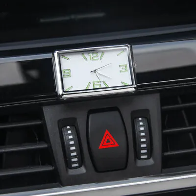 Luminous Mini Clock Quartz Analog Watch Stick On Clock Car Interior Accessories • $4.35