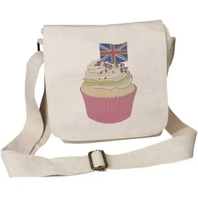 £11.99 • Buy 'Great Britain Cupcake' Small Cotton Canvas Messenger Bag (MS00040652)