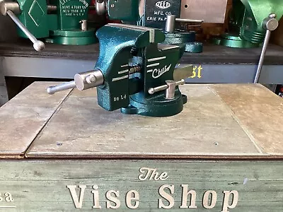 RESTORED VINTAGE CHIEF  L4 BENCH VISE 4 In Jaw 13 Lbs USA • $185