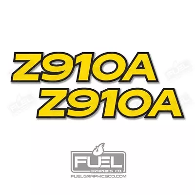 Z910A Lawn Tractor Lawnmower Premium Vinyl Decal Set - 5.75  Wide X 1.2  Tall • $18.70