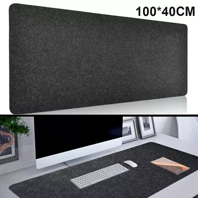 100*40cm Felt Desk Pad Keyboard Pad Extended Mouse Pad Computer Mat Protector AU • $16.99