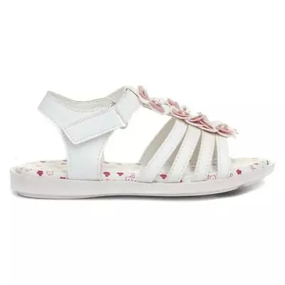 Walkright Girls Sandal White Flowers Size UK 4567891011121312 • £7.99