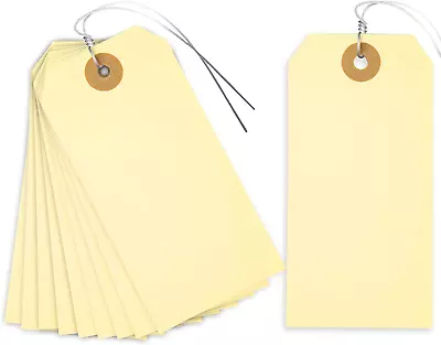 Blank Shipping Tags 120 PCS 4 3/4 X 2 3/8 Inches Manila Hang Tags • $17.07