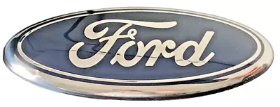 Premium Logo 7  Emblem:  BLUE Oval Chrome Logo For Ford Grille • $21