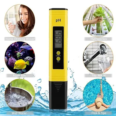 £7.75 • Buy Digital Water PH Tester LCD Meter Electric Hydroponics Aquarium Test Pen New