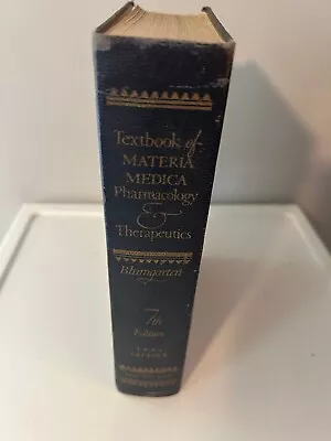 Textbook Of Materia Medica A. S. Blumgarten 7th Edition (1941 Hardcover) • $13.99