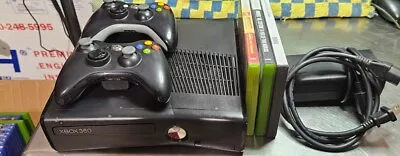 Xbox 360  Slim  Game Console Bundle With Games Controllers And Cords • $55