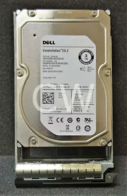 91K8T 9SM260-150 Dell CONSTELLATION 3TB 7.2K 6G 64MB 3.5  SAS Hard Drive W/Caddy • $55