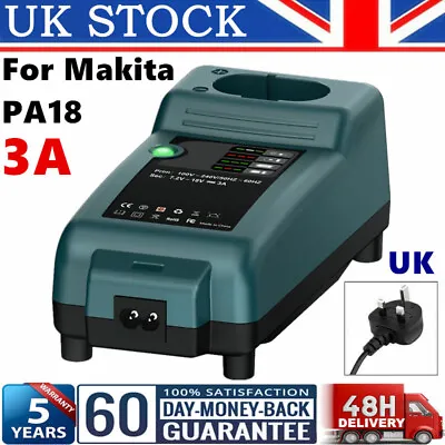 DC1804T Charger For Makita Ni-MH Battery PA12 PA14 PA18 7.2V-18V 1822 1823 1833 • £12.89