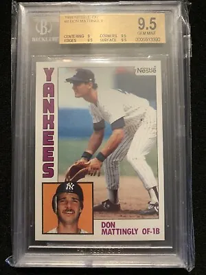 1984 Topps NESTLE 792 #8 Don MATTINGLY BGS 9.5 GEM MINT Rookie • $999.99