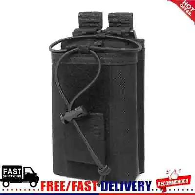 Potable 1000D Nylon Radio Pouch Case Walkie Talkie Holder Waist Belt(Black) • £5.86