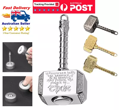 Fidget Spinner Thor Hammer Metal Fidgeting Finger Spinners Small Toys ADHD Focus • $19.99