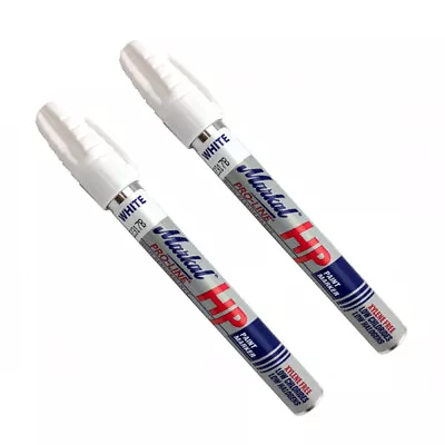 Markal PRO LINE Marker Paint Pen - Writes On All Surfaces - White - 2 Each • $20.48