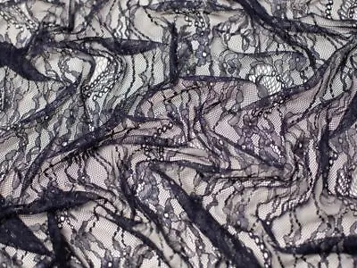 Fine Chantilly Lace Fabric 140cm / 56   Wide  - Per Metre • £11.99