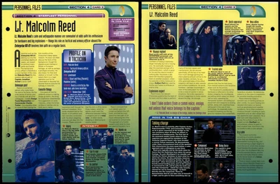 £1.49 • Buy Lt. Malcolm Reed - Personnel Files - Star Trek Fact File Page