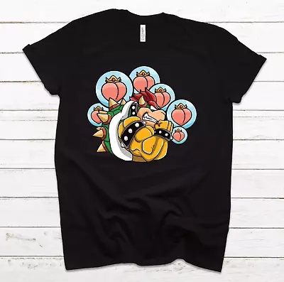 Bowser Peaches Gym Shirt Training Super Mario Bros Gym Shirt Nintendo Shirt • $25