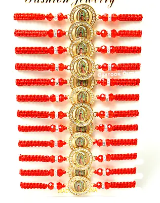 12 Pc Virgen De Guadalupe Bracelet Favors Communion Bautizo Pulseras Recuerdos • $15.15