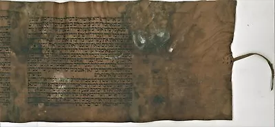 Judaica Antique Old Hand Written Megillah Deer Parchment Esther Scroll Purim. • $899