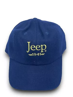 Vintage Wool Embroidered Jeep 1941 American Legend Hat Navy Blue Free Shipping • $19.99