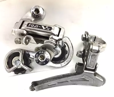 Vintage Suntour Fuji VX Rear And Front Derailleur 28.6 Clamp Lot Eroica Bicycle • $32.97