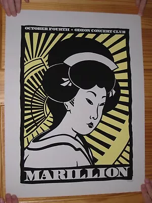 Marillion Poster Silkscreen Signed Numbered Oct 4 Odeon • $199.99