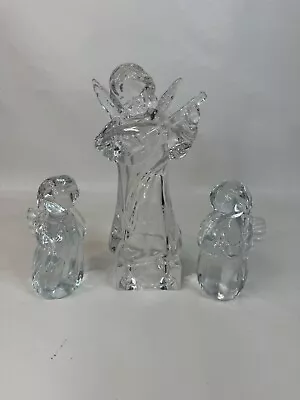 Mikasa Crystal Christmas Angels With Mandolin Herald Collection Made In Germany • $12.80