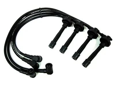 Vms 99-00 Civic Si B16 10.2mm Racing Ignition Spark Plug Wires Cables Set Black • $46.88