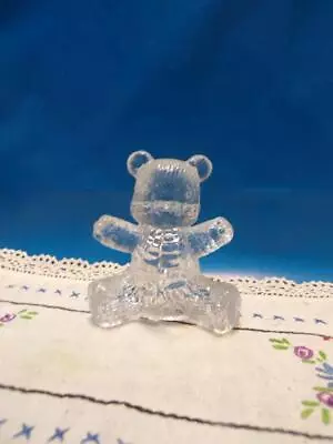 Vintage Bear Figural Candy Container- Clear Glass- 3.5  • $5.99