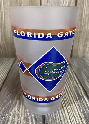 Florida Gators Frosted Blue Orange Kimbel Pub Glass Spirit Products NCAA • $12.50