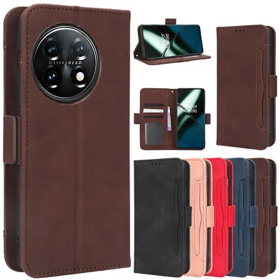 For OnePlus 11 Shockproof Flip  Leather Back Wallet Case Cover • $90