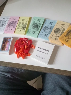 $1 • Buy Monopoly Disney Pixar Edition Money Stack Of Cash Replacement Pieces 2007