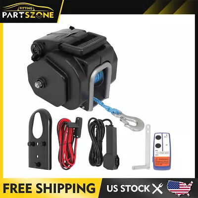 Portable Winch Winches Towing 3500 LBS Vehicle Trailer Boat Car Heavy Duty New • $76.99
