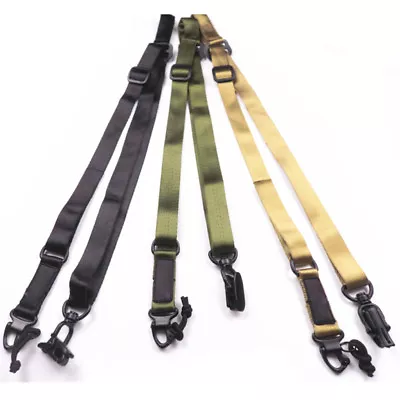 1PC Sling Tactical Rifle Gun Sling Strap System Swivels Sling For Hunting  • $10.99