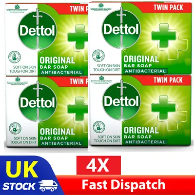 Dettol Bar Soap Antibacterial Original Soap Anti Bacterial Hand Wash 100g UK • £1.99