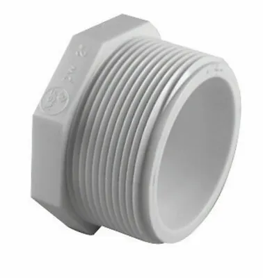 $5.55 • Buy Charlotte Pipe  Schedule 40  1-1/4 In. MPT   X 1-1/4 In. Dia. FPT  PVC  Plug