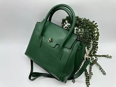 Genuine Leather Shoulder Handbag By Vera Pelle • $75