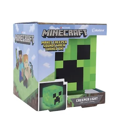 Minecraft Creeper LED Light Mood Light With Official Sounds • £18.34