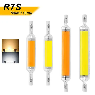 R7S LED COB 110V 220V 15W 30W Halogen Lamp Glass Replace 78mm 118mm Dimmable • $4.65