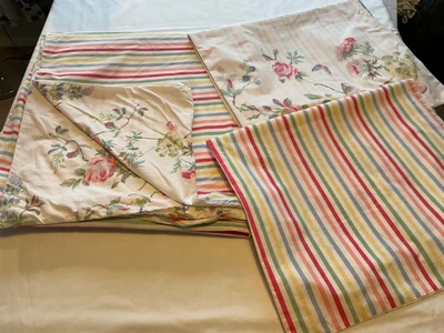 £4.20 • Buy Cath Kidston Floral And Stripe Reversible Double Duvet And 2 Pillowcase Set 