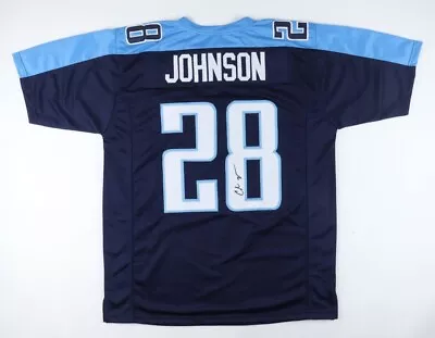 Chris Johnson Signed Tennessee Titans Custom Football Jersey W/ COA • $65.40