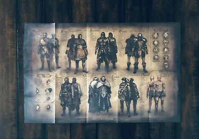 Dark Souls II 2 Collector's Edition Map + Character Class Poster Double Sided • $16.99